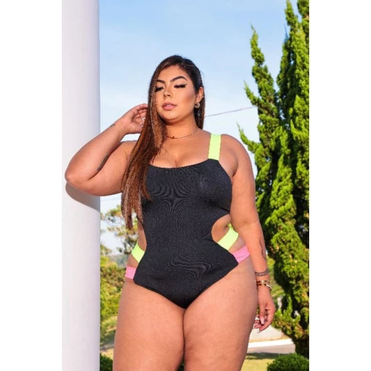Body Maiô Praia / piscina Plus Size