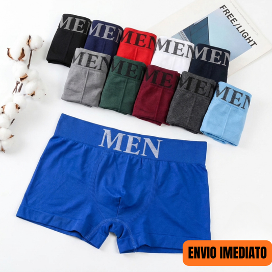 Kit 12, 10 , 8 Ou 4 Cuecas Boxer Masculina Tecido Microfibra E Elastano Premium Adulto
