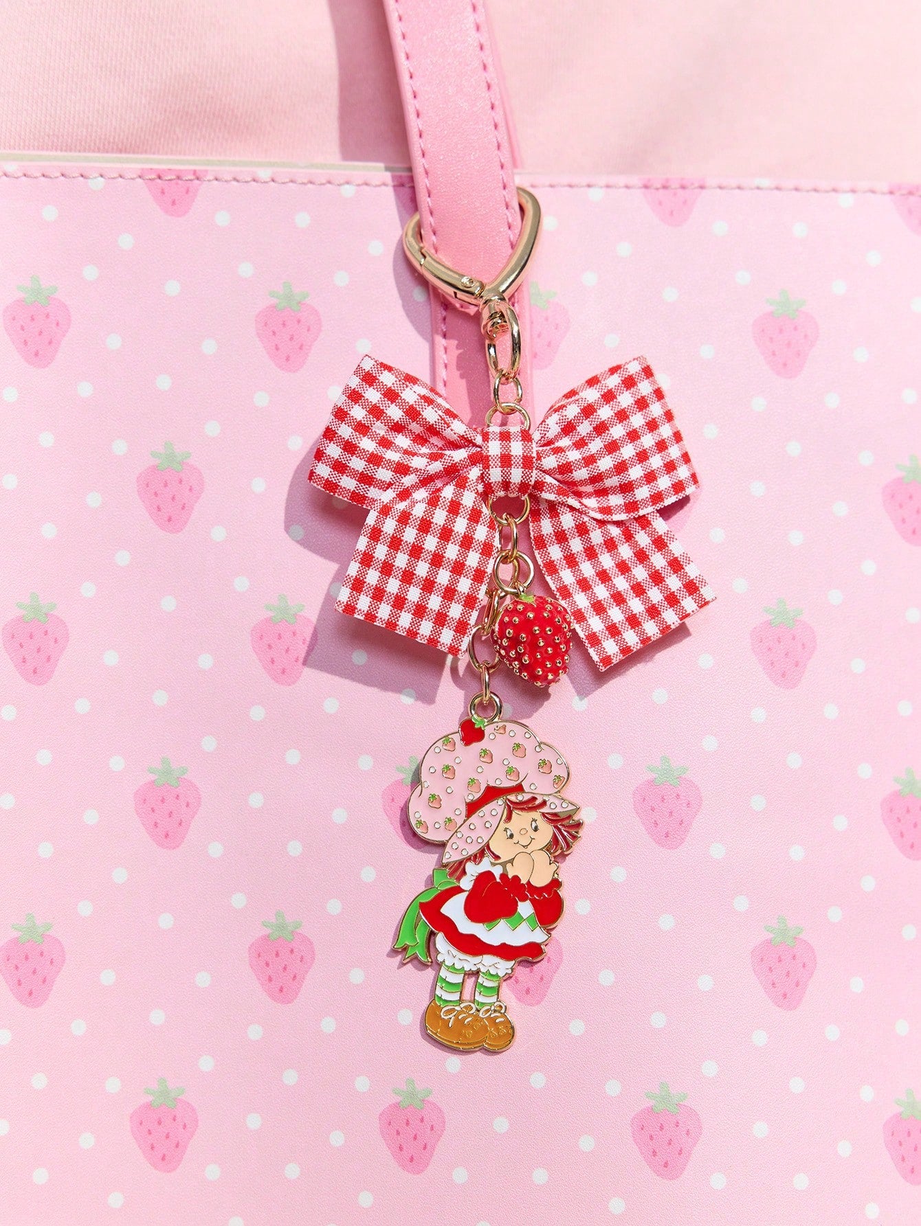 Betty Boop Chaveiro de Liga Elegante e da Moda com Cereja 3D Brilhante, Pingente de Bolsa Fofo de Desenho Animado, Charme de Bolsa, Ideias de Presente, Festa, Feriado, Dia dos Namorados
