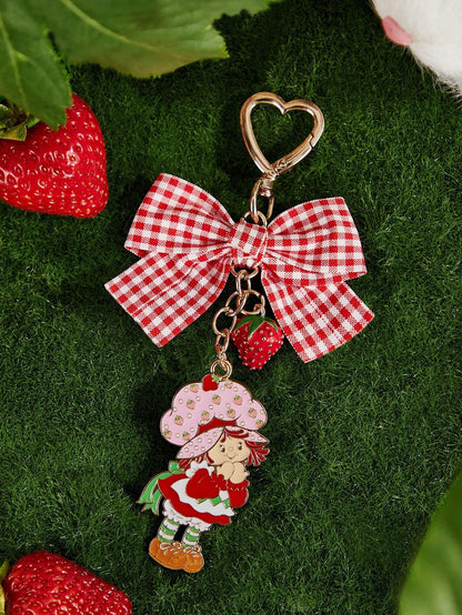 Betty Boop Chaveiro de Liga Elegante e da Moda com Cereja 3D Brilhante, Pingente de Bolsa Fofo de Desenho Animado, Charme de Bolsa, Ideias de Presente, Festa, Feriado, Dia dos Namorados
