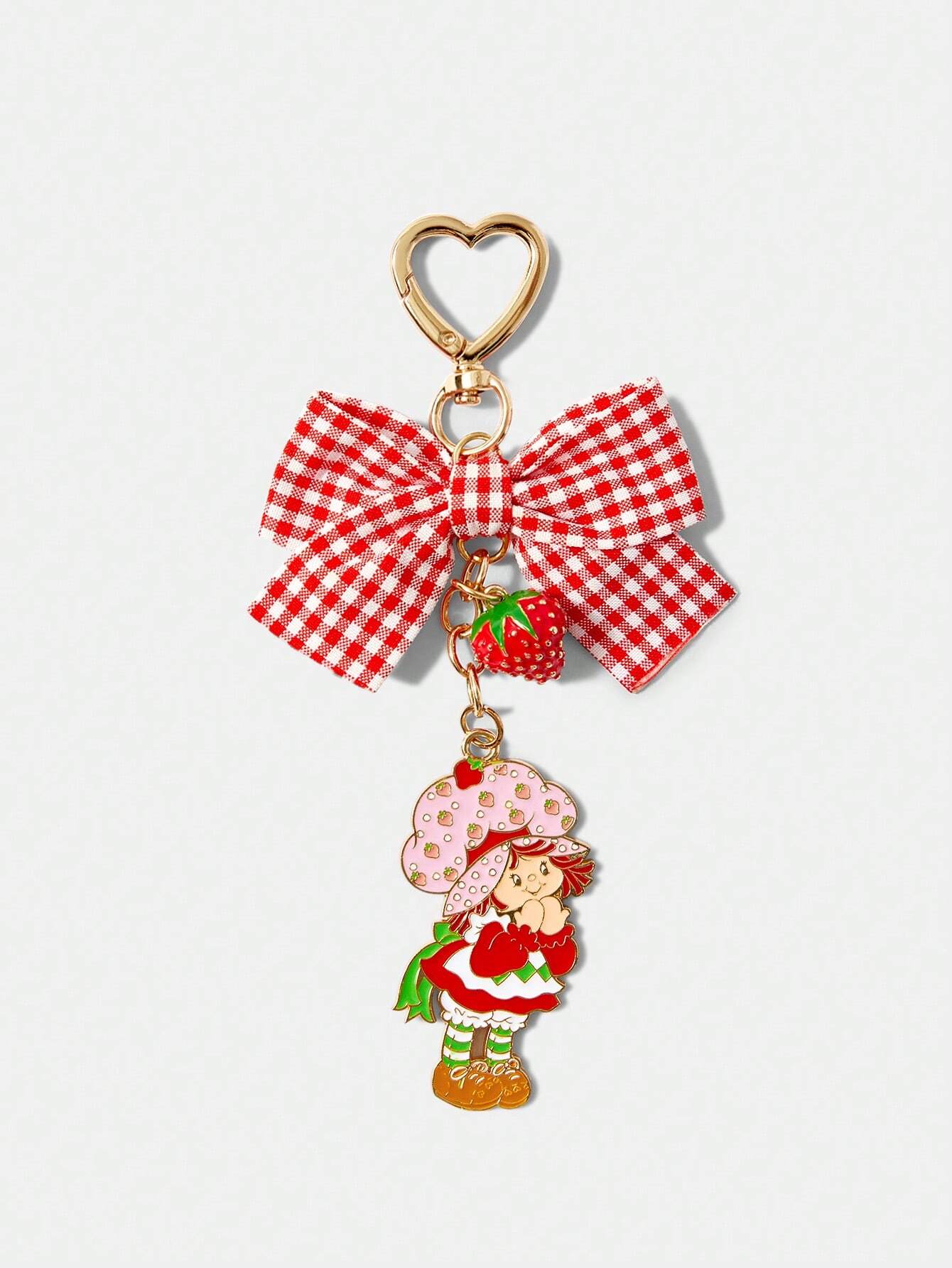 Betty Boop Chaveiro de Liga Elegante e da Moda com Cereja 3D Brilhante, Pingente de Bolsa Fofo de Desenho Animado, Charme de Bolsa, Ideias de Presente, Festa, Feriado, Dia dos Namorados