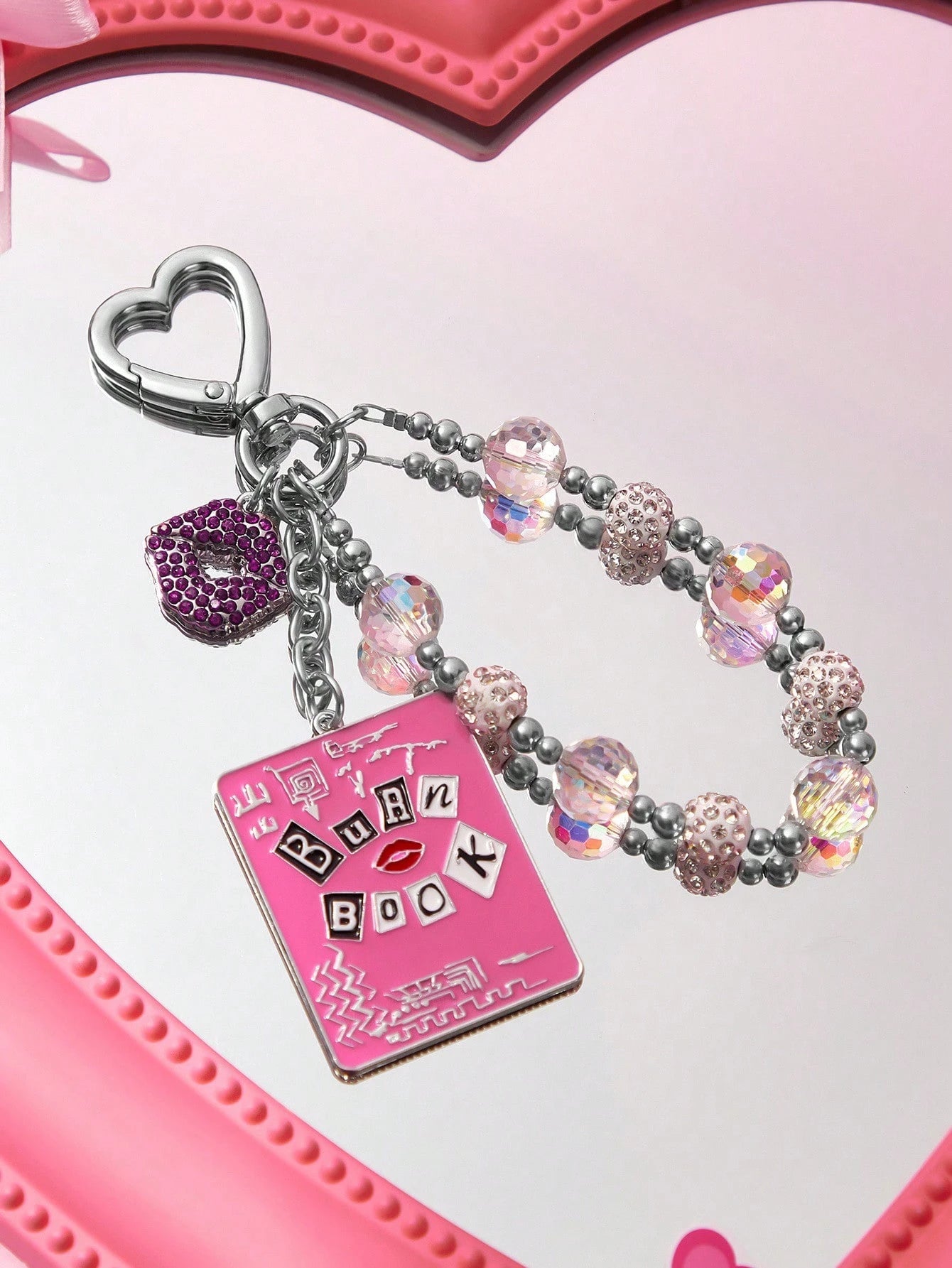 Betty Boop Chaveiro de Liga Elegante e da Moda com Cereja 3D Brilhante, Pingente de Bolsa Fofo de Desenho Animado, Charme de Bolsa, Ideias de Presente, Festa, Feriado, Dia dos Namorados