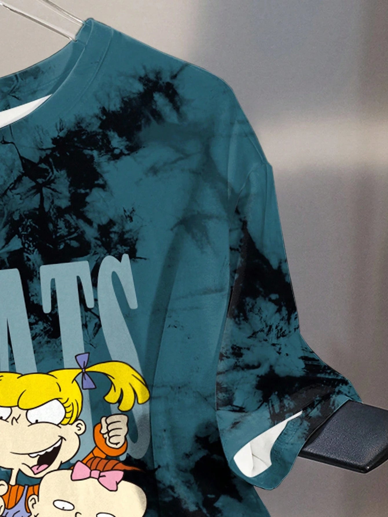 Betty Boop Camiseta Solta com Estampa de Personagem de Desenho Animado e Letra, Moda Casual Diária e de Rua para Mulheres Plus Size, Verão
