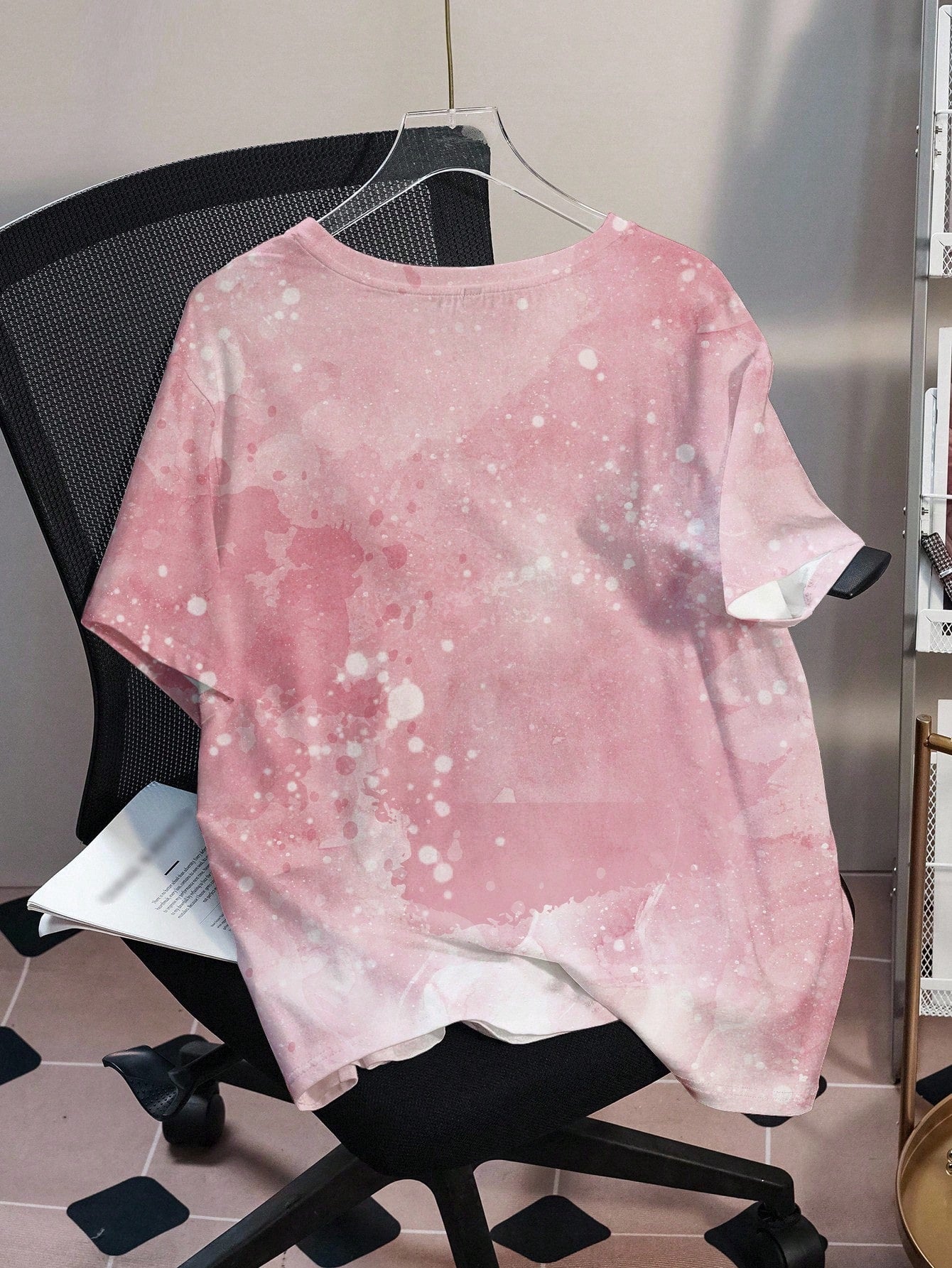 Betty Boop Camiseta Solta com Estampa de Personagem de Desenho Animado e Letra, Moda Casual Diária e de Rua para Mulheres Plus Size, Verão