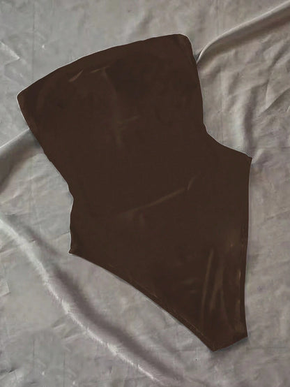 Glimmora Bodysuit Estampado Floral com Bandeau para Mulheres