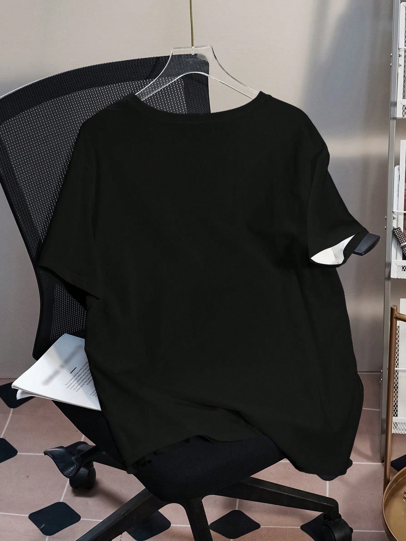 Betty Boop Camiseta Solta com Estampa de Personagem de Desenho Animado e Letra, Moda Casual Diária e de Rua para Mulheres Plus Size, Verão