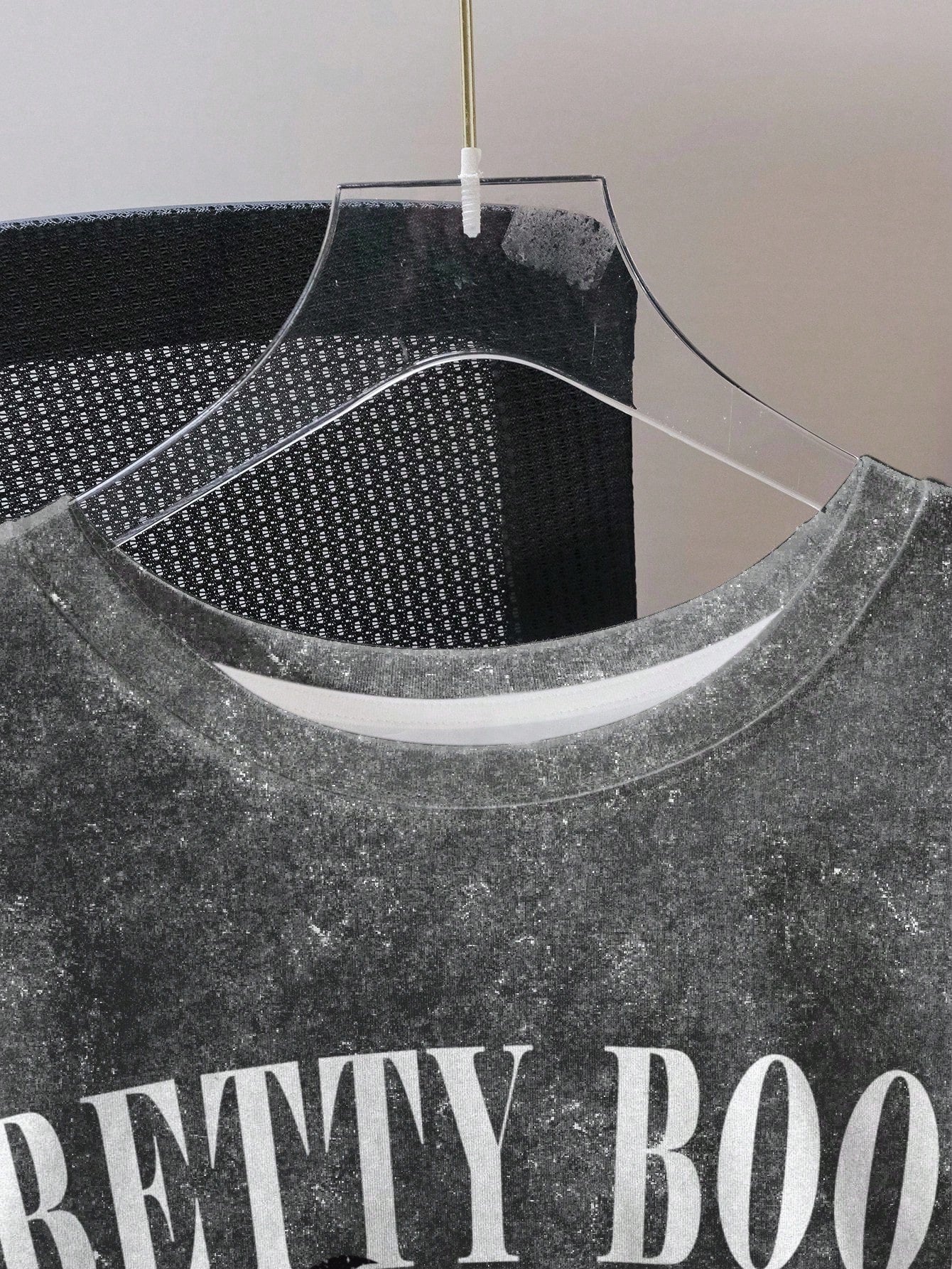 Betty Boop Camiseta Solta com Estampa de Personagem de Desenho Animado e Letra, Moda Casual Diária e de Rua para Mulheres Plus Size, Verão