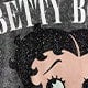 Betty Boop Camiseta Solta com Estampa de Personagem de Desenho Animado e Letra, Moda Casual Diária e de Rua para Mulheres Plus Size, Verão