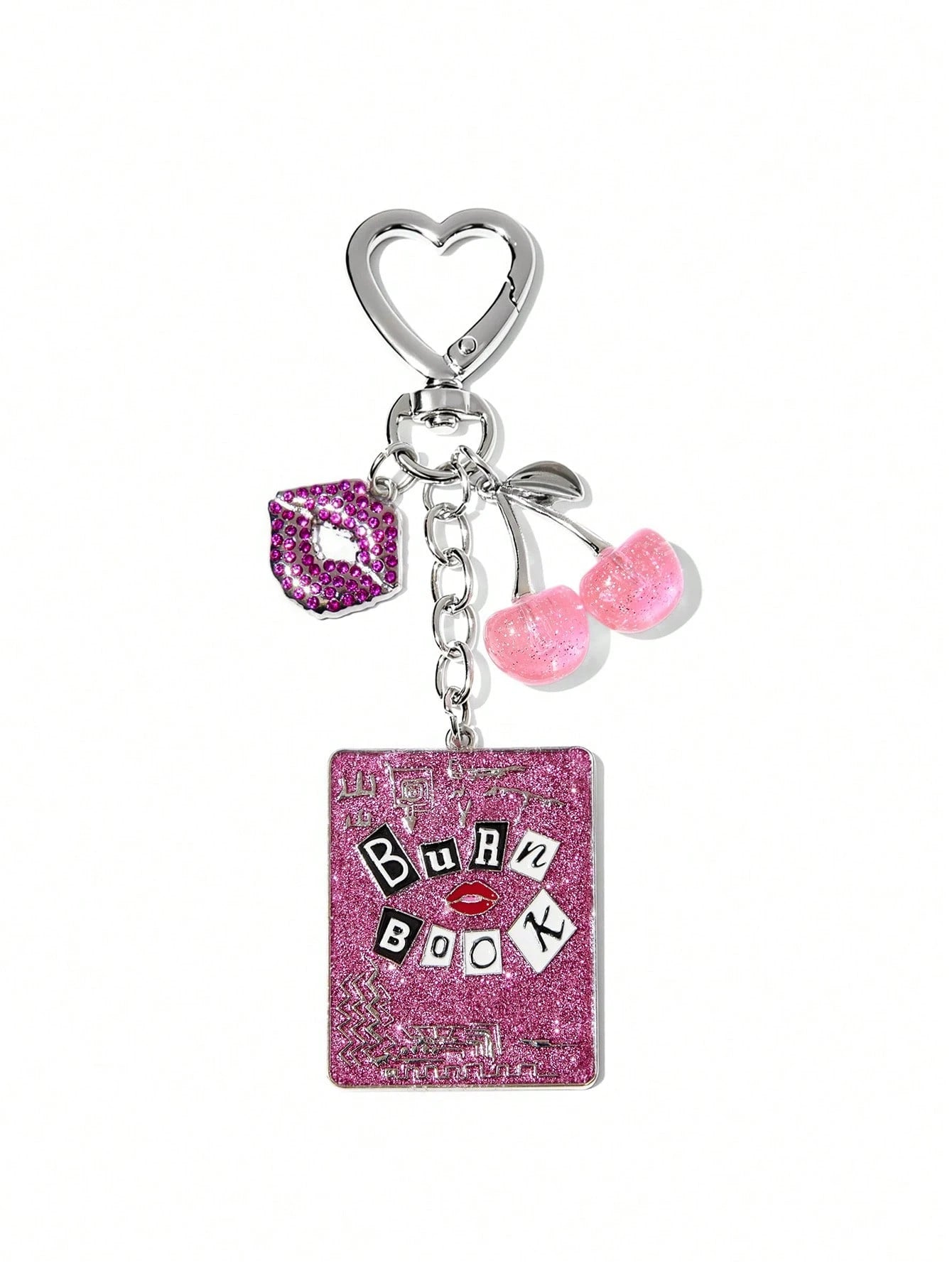 Betty Boop Chaveiro de Liga Elegante e da Moda com Cereja 3D Brilhante, Pingente de Bolsa Fofo de Desenho Animado, Charme de Bolsa, Ideias de Presente, Festa, Feriado, Dia dos Namorados