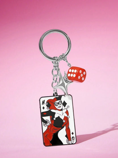 Betty Boop Chaveiro de Liga Elegante e da Moda com Cereja 3D Brilhante, Pingente de Bolsa Fofo de Desenho Animado, Charme de Bolsa, Ideias de Presente, Festa, Feriado, Dia dos Namorados