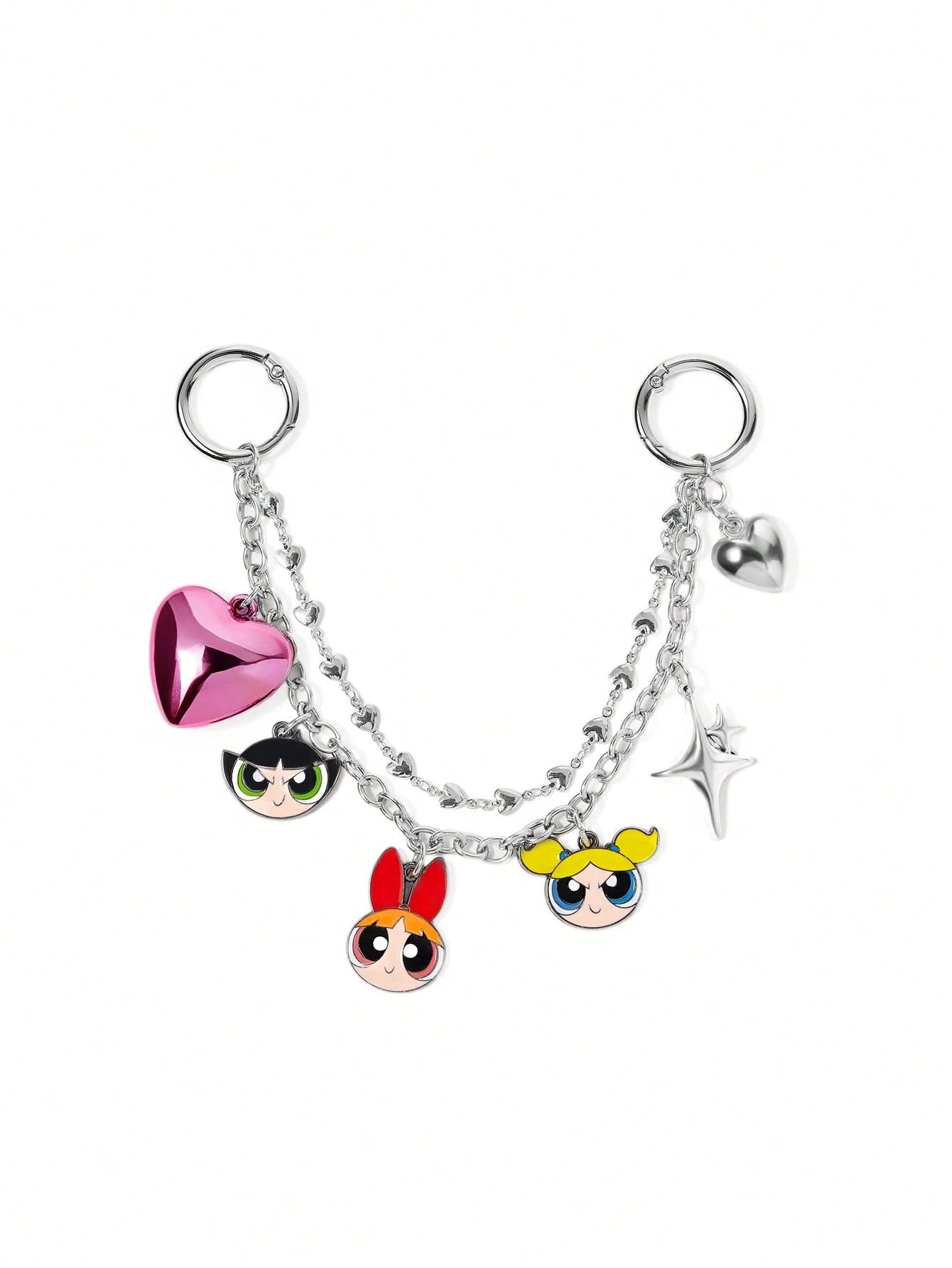 Betty Boop Chaveiro de Liga Elegante e da Moda com Cereja 3D Brilhante, Pingente de Bolsa Fofo de Desenho Animado, Charme de Bolsa, Ideias de Presente, Festa, Feriado, Dia dos Namorados