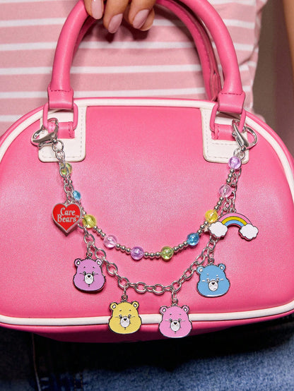 Betty Boop Chaveiro de Liga Elegante e da Moda com Cereja 3D Brilhante, Pingente de Bolsa Fofo de Desenho Animado, Charme de Bolsa, Ideias de Presente, Festa, Feriado, Dia dos Namorados