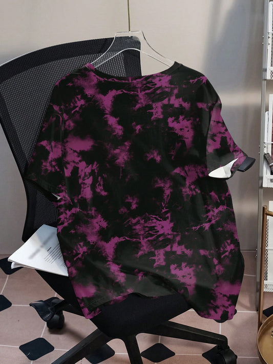Betty Boop Camiseta de Manga Curta com Estampa de Leopardo, Personagem de Desenho Animado, Estrela, Letra e Tie-Dye, Casual de Verão para Uso Diário e Passeio, Moda de Rua, Tamanhos Grandes para Mulheres