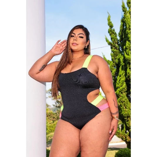 Body Maiô Praia / piscina Plus Size