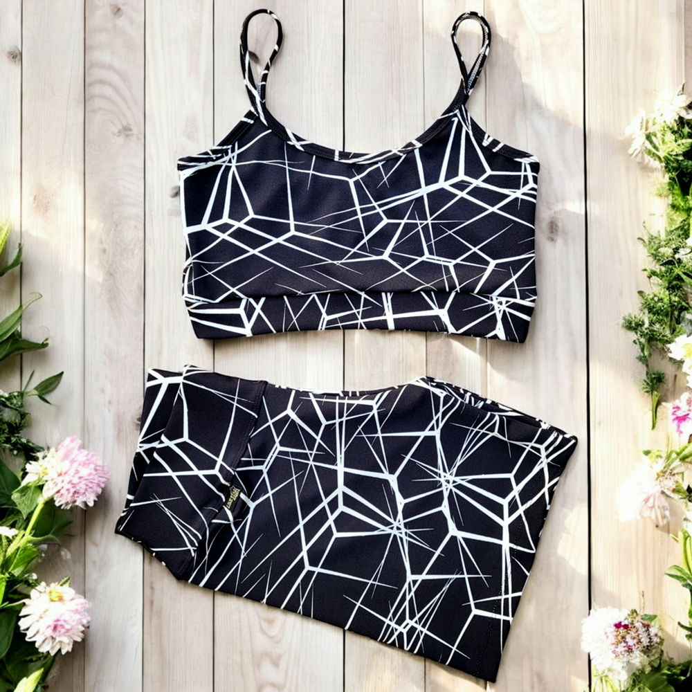 Conjunto De Academia 1 Short E 1 Top Fitness Roupa Feminina