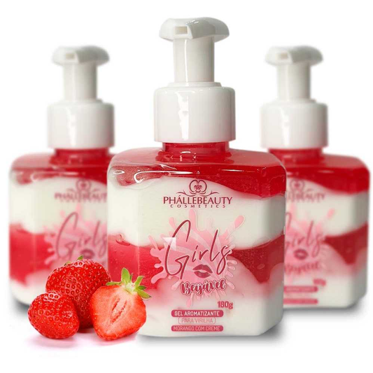 Kit com 2 Gel Hot Girls Aromatizante para Virilha Girls Beijável PhálleBeauty