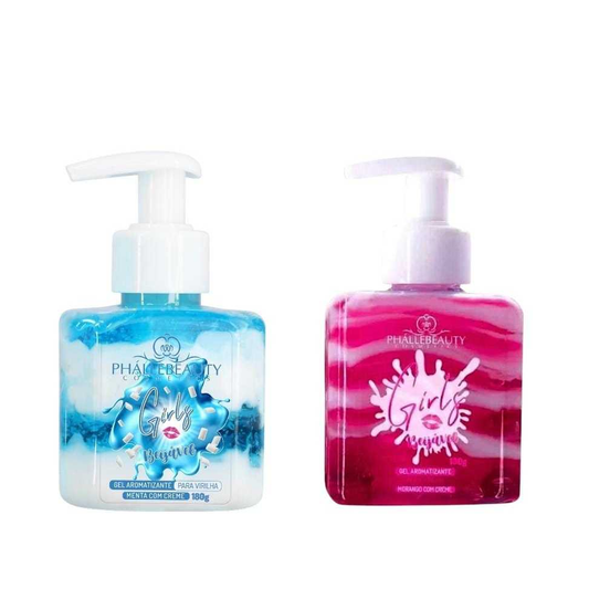 Kit com 2 Gel Hot Girls Aromatizante para Virilha Girls Beijável PhálleBeauty