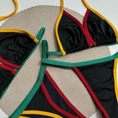 biquíni feminino cortininha reggae Brasil praia verão marquinha