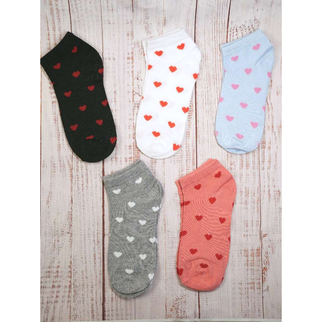 Kit 12 Pares Meias Feminina Soquete Cores Fofas 35ao40 com desenho