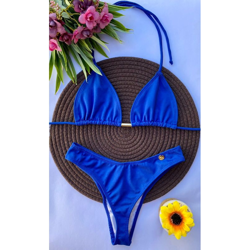 biquíni asa delta feminino cintura alta moda praia