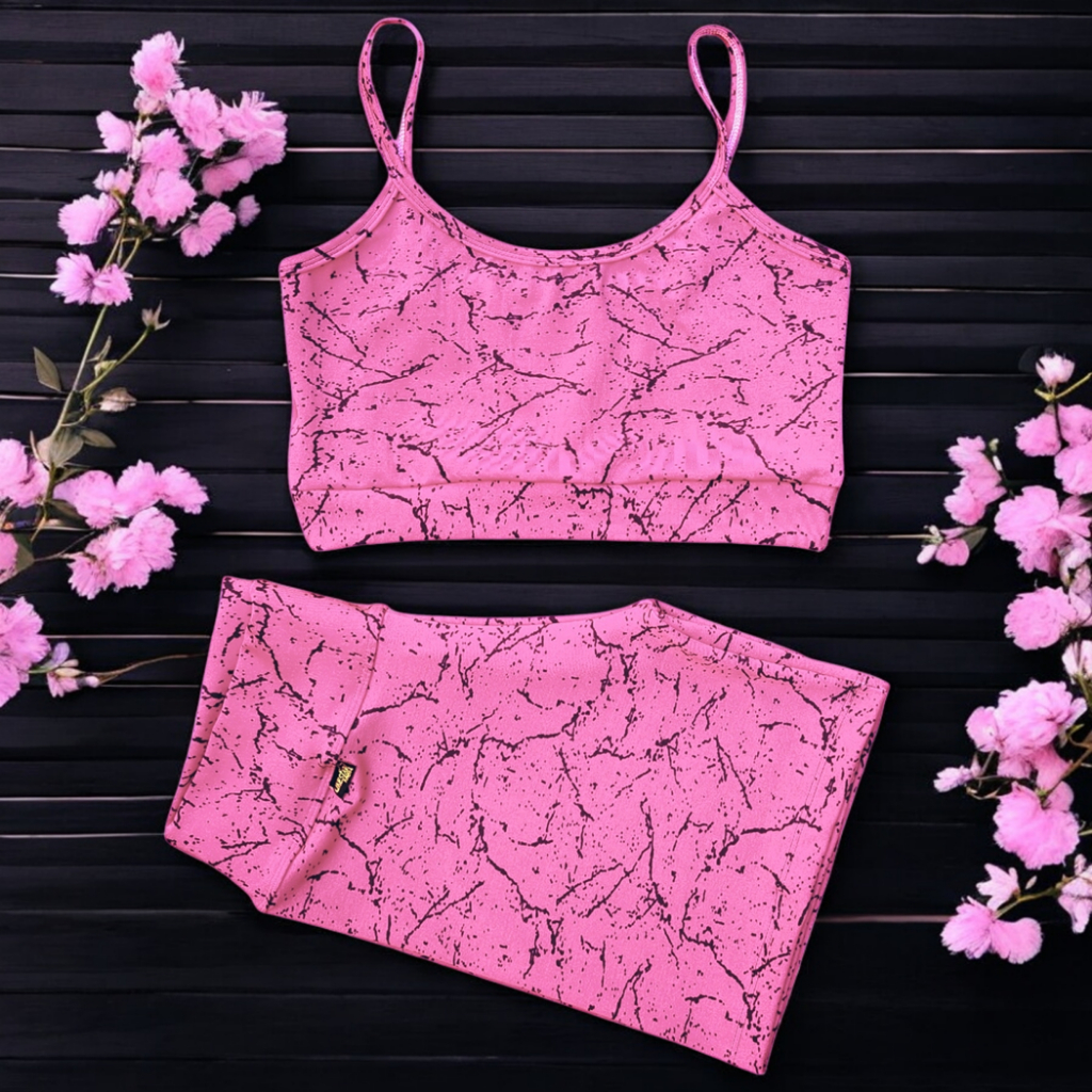 Conjunto De Academia 1 Short E 1 Top Fitness Roupa Feminina