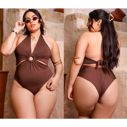 Maiô Body Argola Modelador Feminino com Bojo Multiformas Praia Piscina Confortavel Veste Perfeito