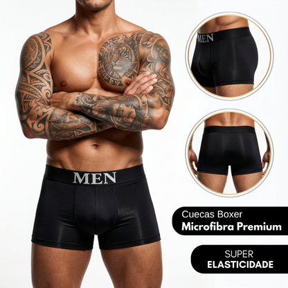 Kit 12, 10 , 8 Ou 4 Cuecas Boxer Masculina Tecido Microfibra E Elastano Premium Adulto