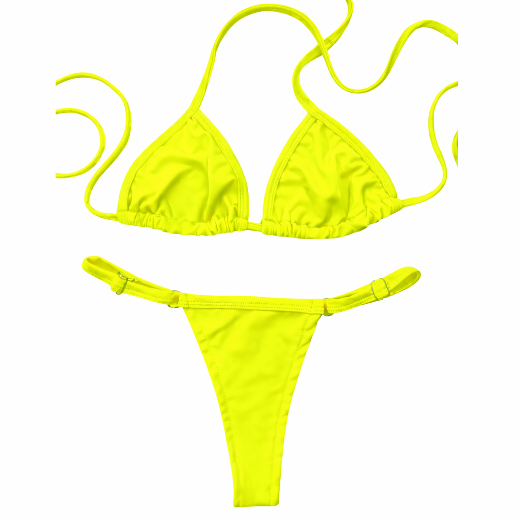 Biquíni Feminino Cortininha Fio Dental Marquinha Moda Praia Verão