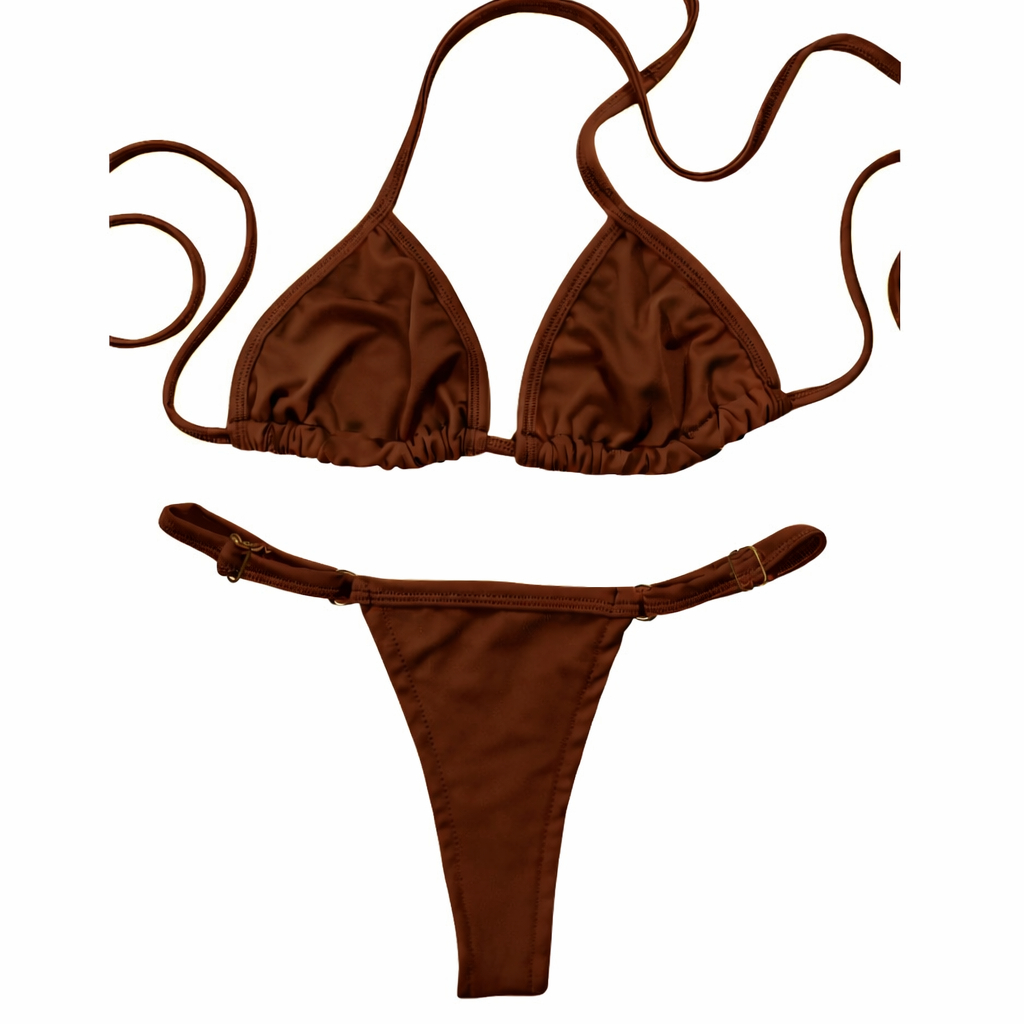 Biquíni Feminino Cortininha Fio Dental Marquinha Moda Praia Verão