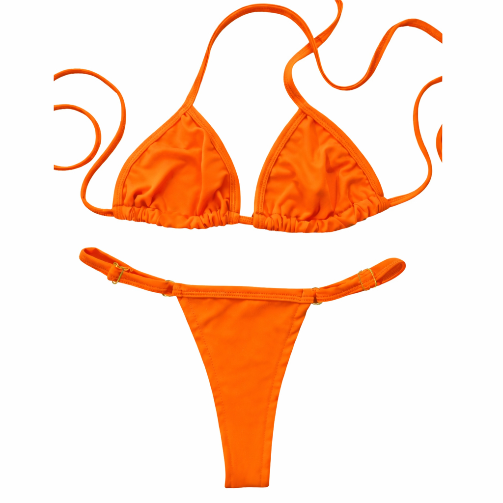 Biquíni Feminino Cortininha Fio Dental Marquinha Moda Praia Verão