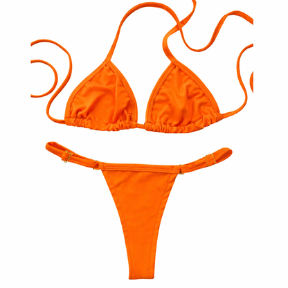 Biquíni Feminino Cortininha Fio Dental Marquinha Moda Praia Verão