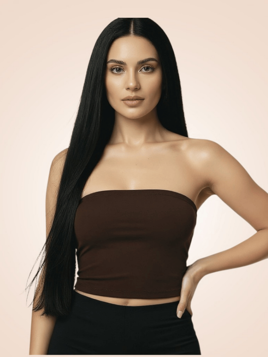 Kit 3 Tops Tube Feminino Canelado Versátil Moderno Tendência Casual Ajuste Perfeito Conforto Estilo