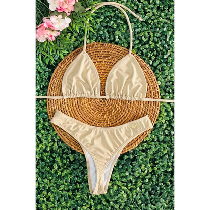 biquíni asa delta feminino cintura alta moda praia