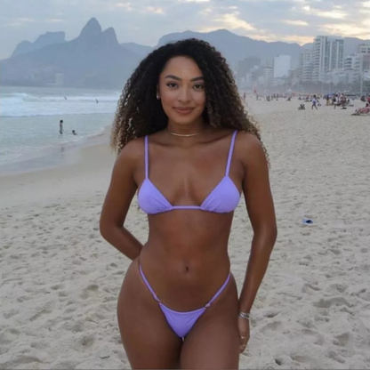 Kit 2 Conjunto Biquini Verão Biquine Fio Dental Moda Praia