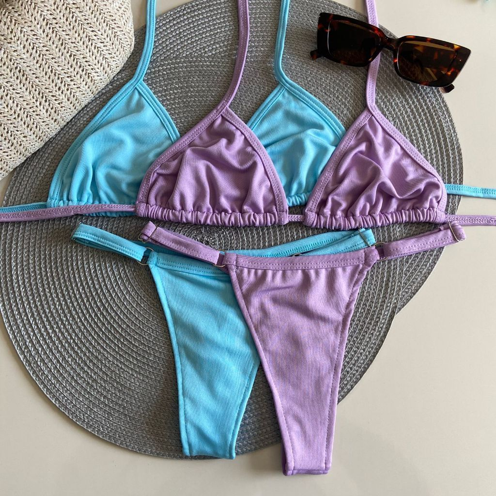 Kit 2 Conjunto Biquini Verão Biquine Fio Dental Moda Praia