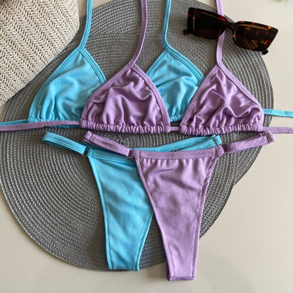 Kit 2 Conjunto Biquini Verão Biquine Fio Dental Moda Praia