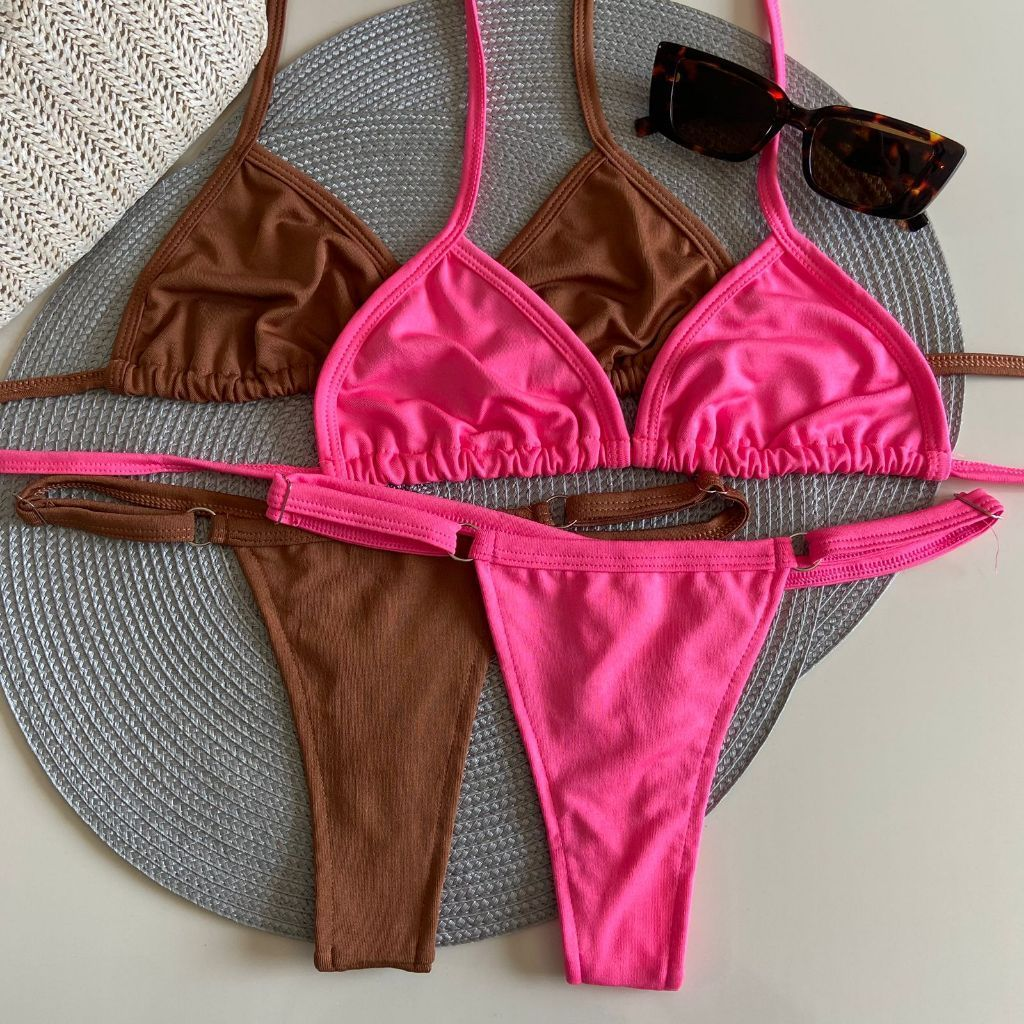 Kit 2 Conjunto Biquini Verão Biquine Fio Dental Moda Praia