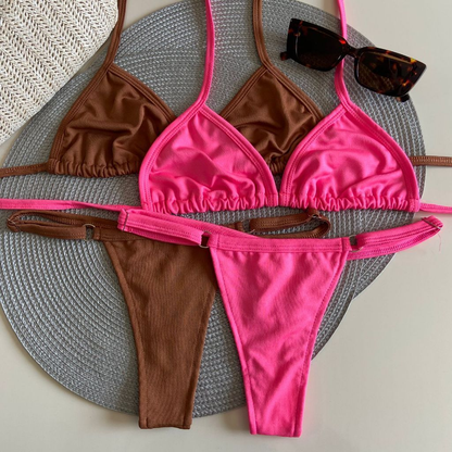 Kit 2 Conjunto Biquini Verão Biquine Fio Dental Moda Praia