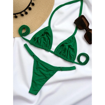 Biquíni Feminino Cortininha Fio Dental Marquinha Moda Praia Verão