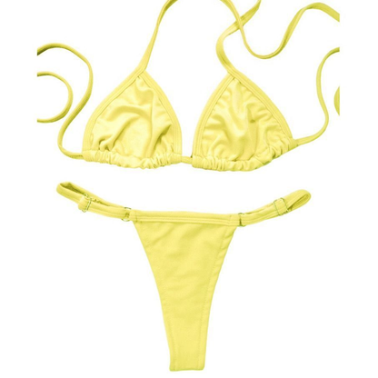 Biquíni Feminino Cortininha Fio Dental Marquinha Moda Praia Verão